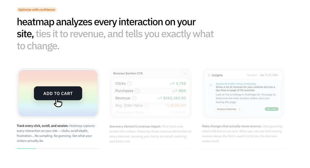 Heatmap - The behavioral intelligence layer that powers your conversion rate decisions