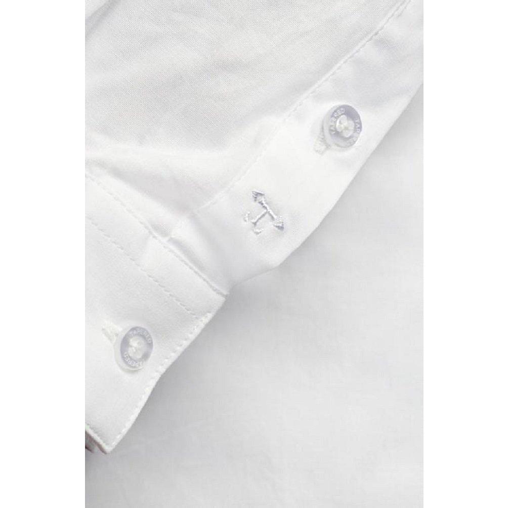 Tapered Menswear White Tapered Fit Shirt